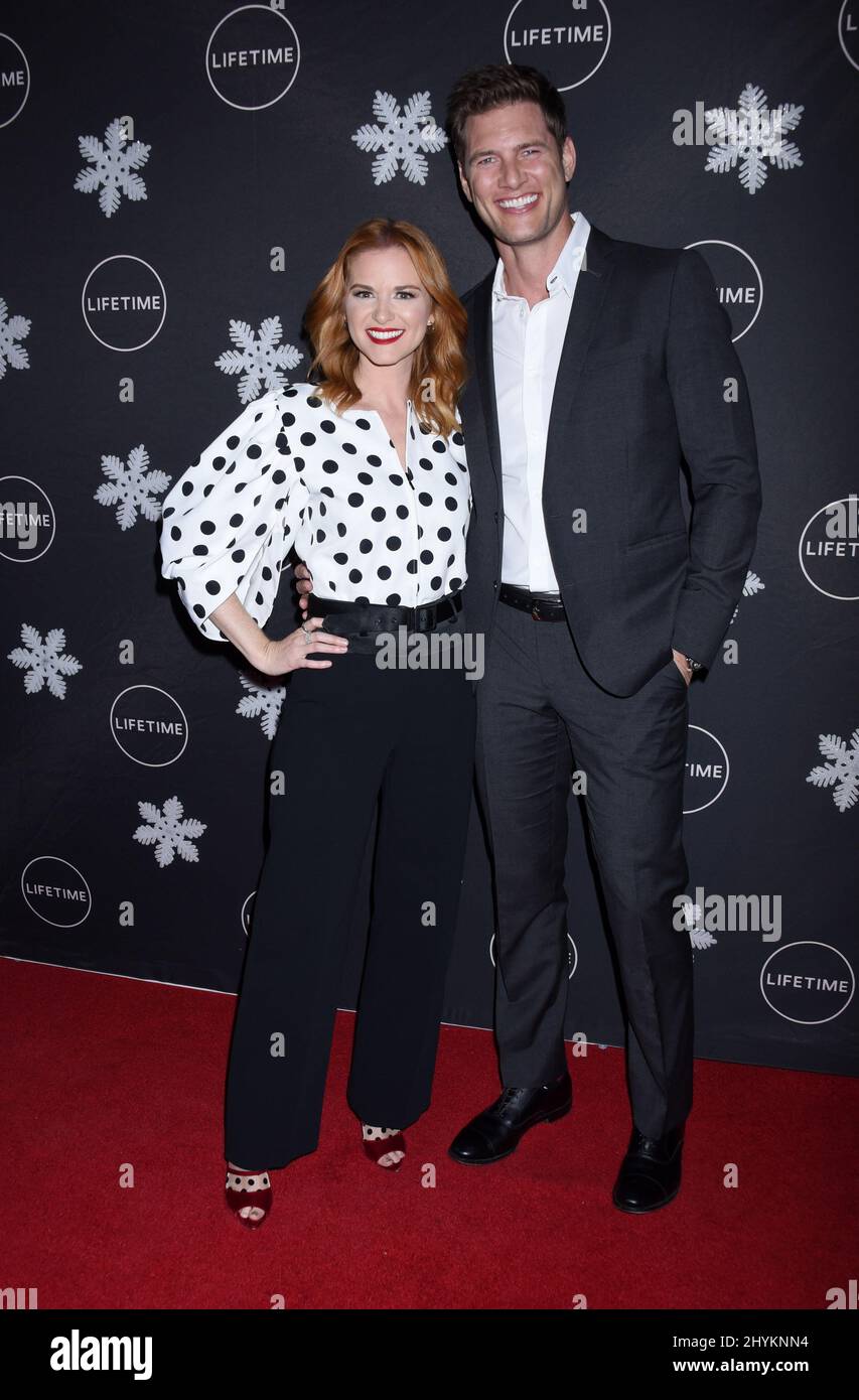 Sarah Drew and Ryan McPartlin at the It's A Wonderful Lifetime Red Carpet held at the STK Los