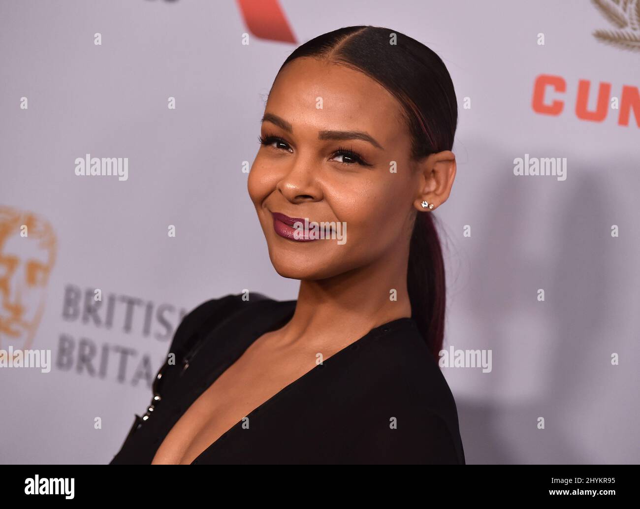 Samantha Mumba arrives at the 2019 British Academy Britannia Awards