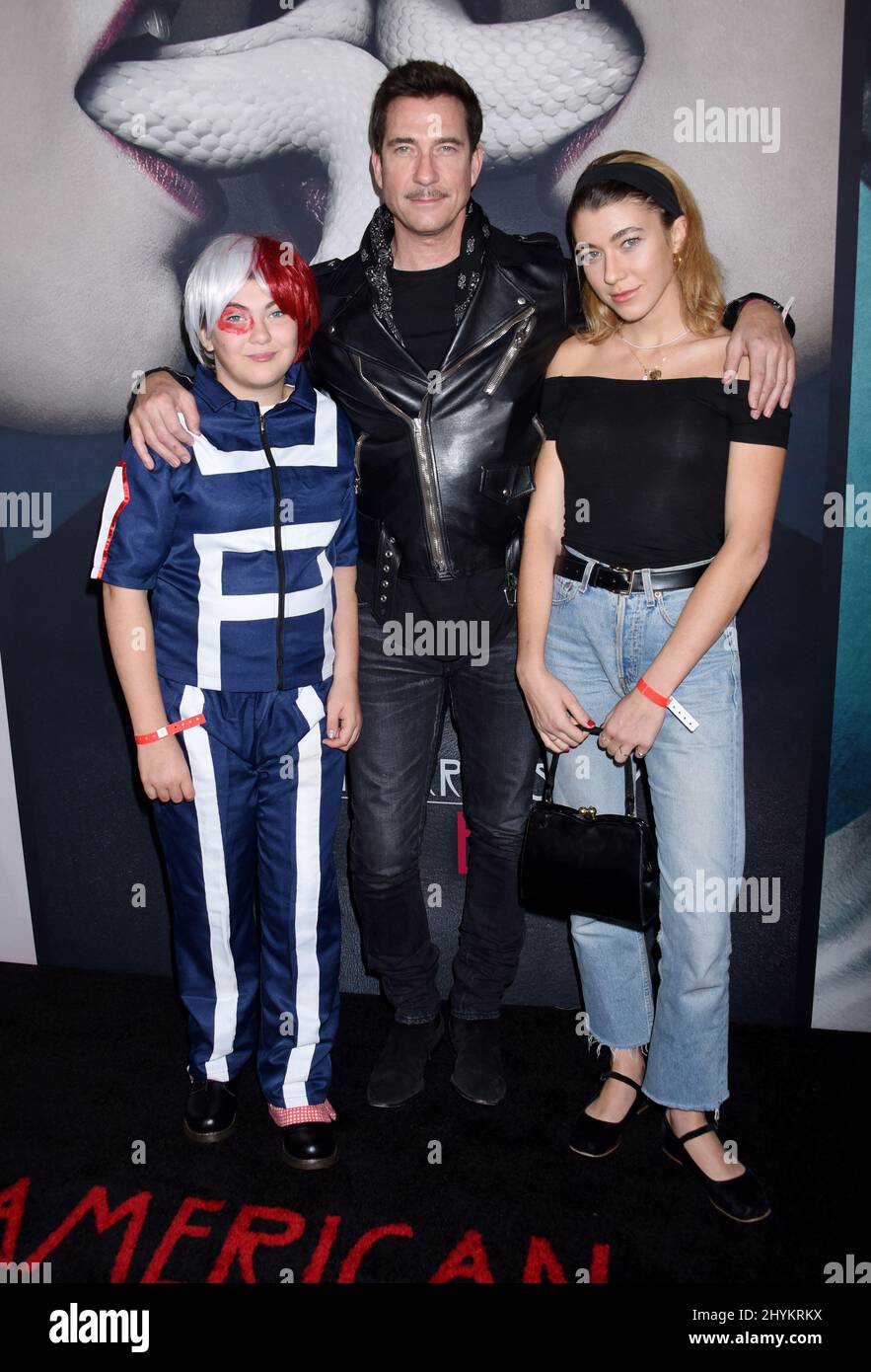 Dylan McDermott, Charlotte McDermott and Colette McDermott at FX's