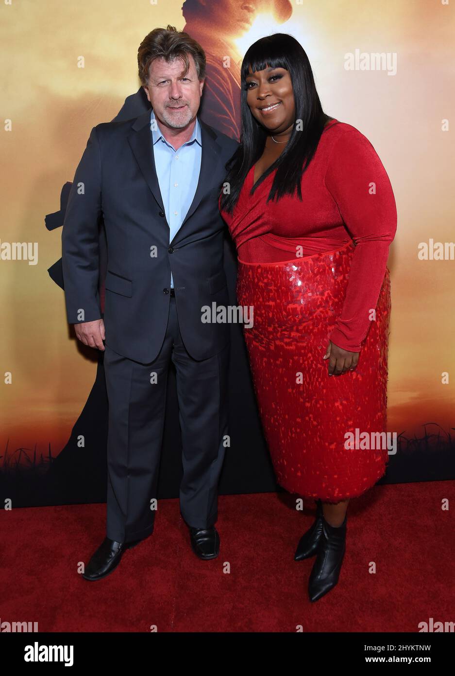 Loni Love and James Welsh arriving to the €˜Harriet Los Angeles