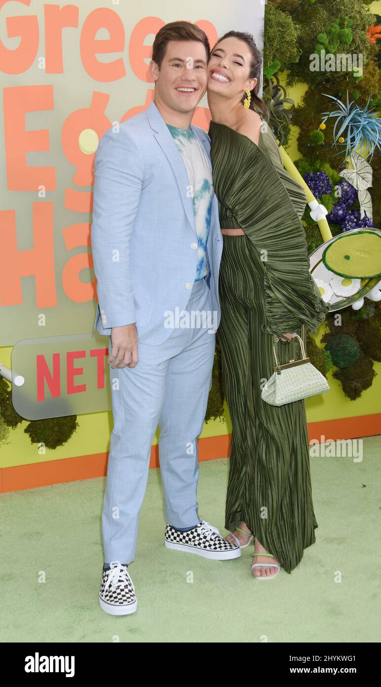 Adam Devine and Chloe Bridges at Netflix's "Green Eggs And Ham" Season