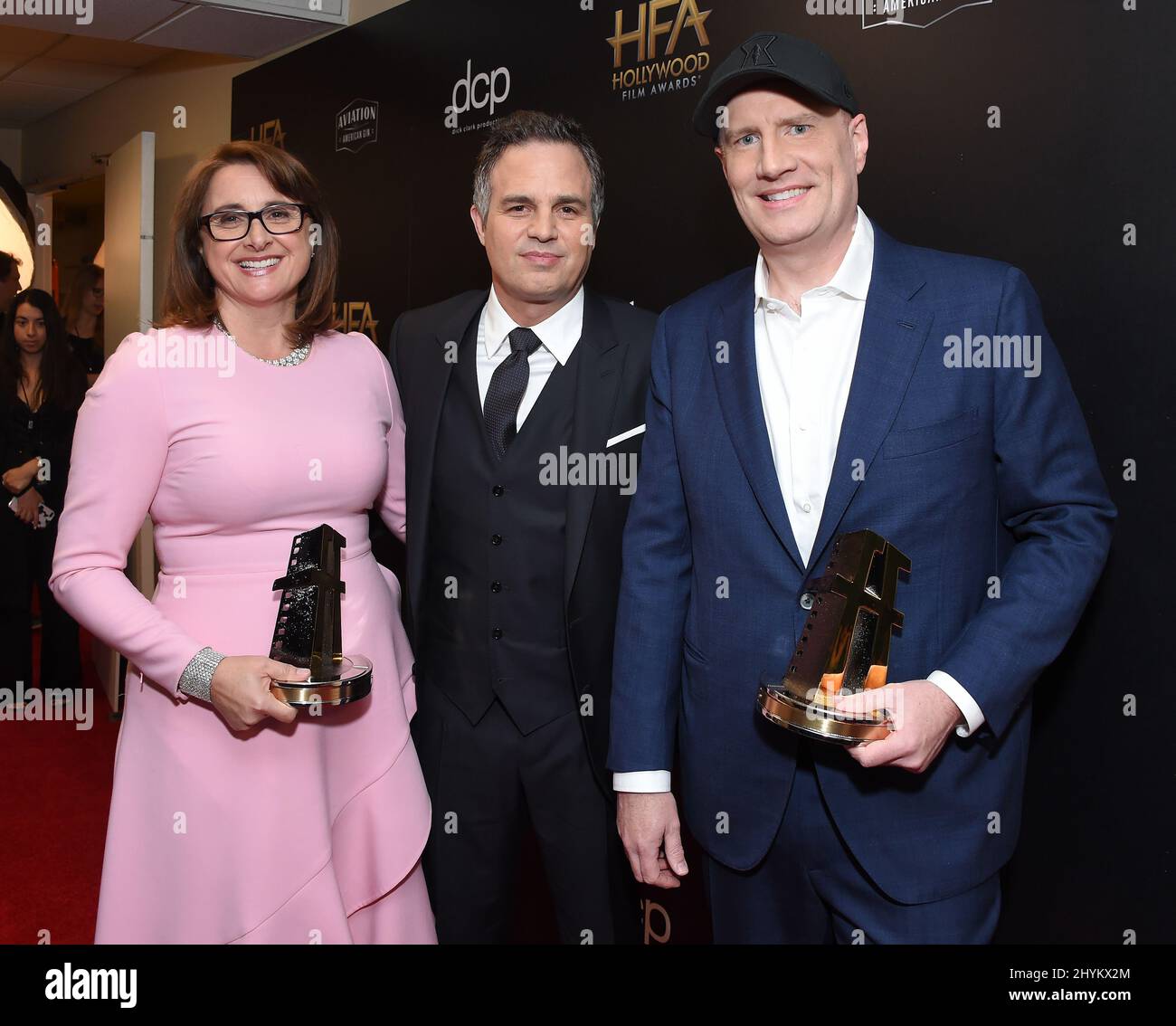 Victoria Alonso, Mark Ruffalo and Kevin Feige at the 23rd Annual ...