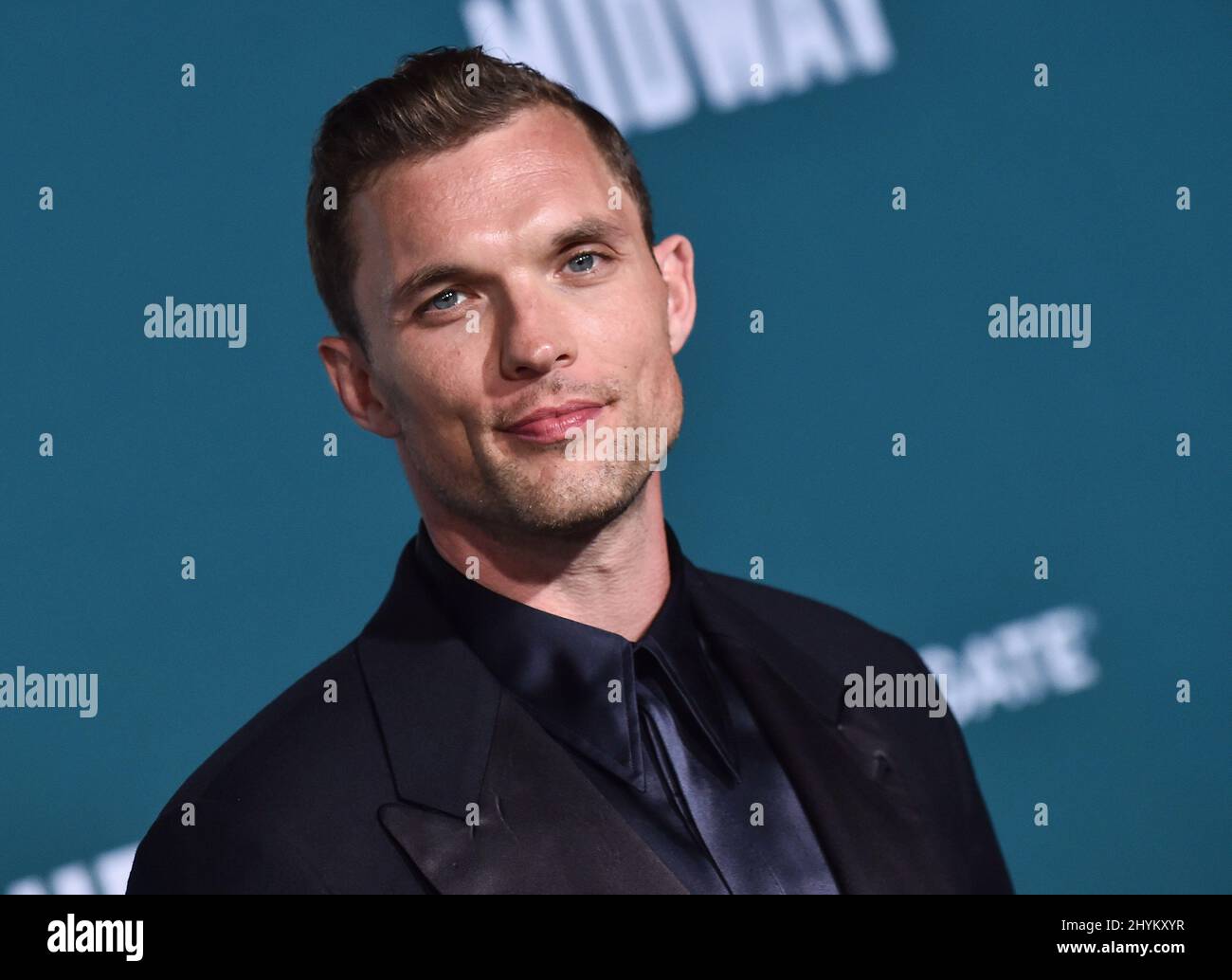 Ed Skrein attending the World premiere of Midway Stock Photo Alamy