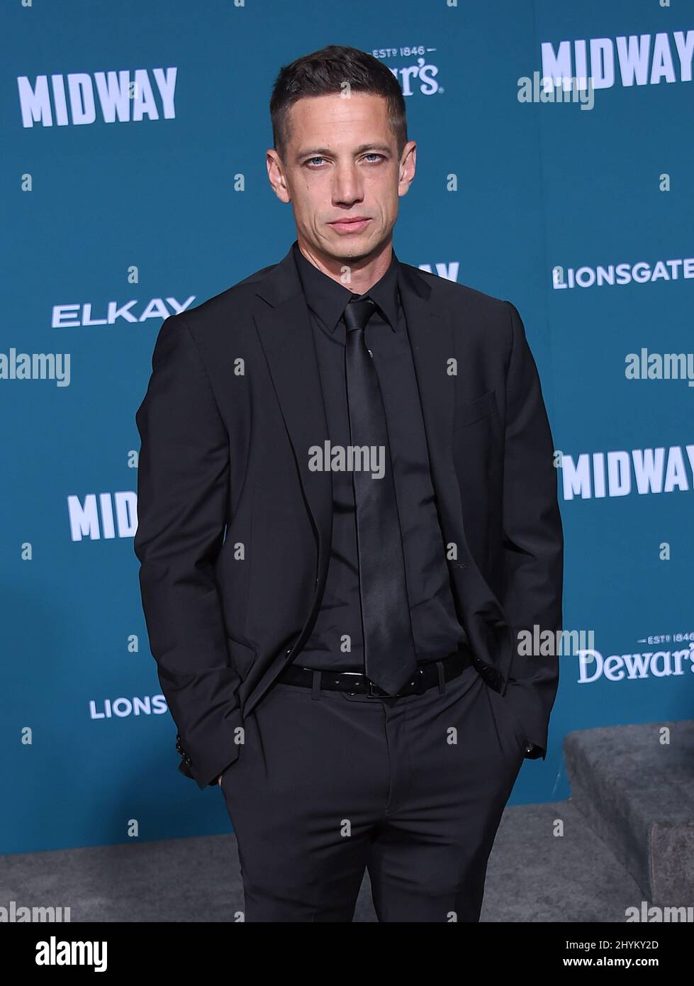 James Carpinello attending the World premiere of Midway Stock Photo - Alamy
