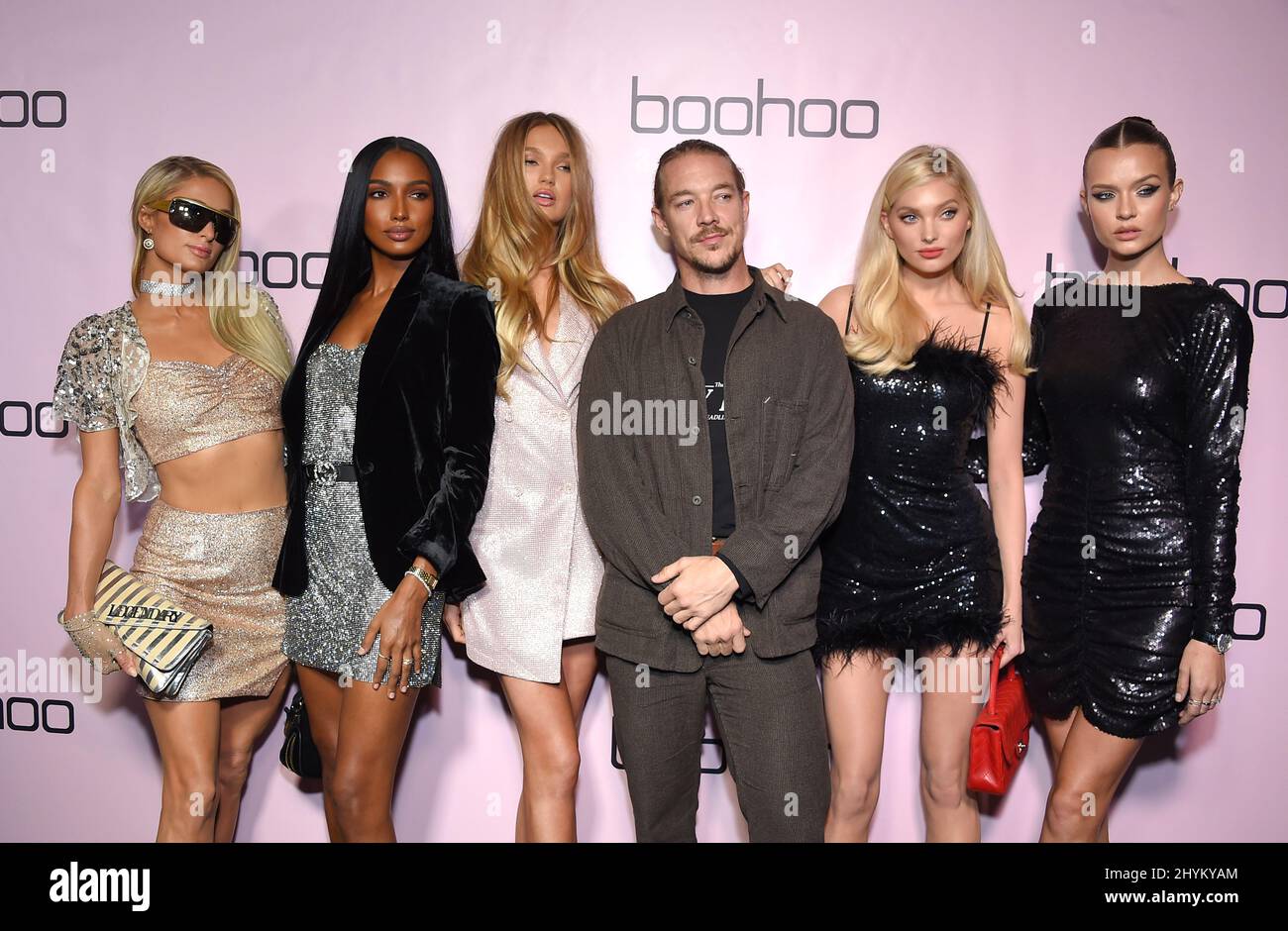 Paris Hilton, Jasmine Tookes, Romee Strijd, Diplo, Elsa Hosk and