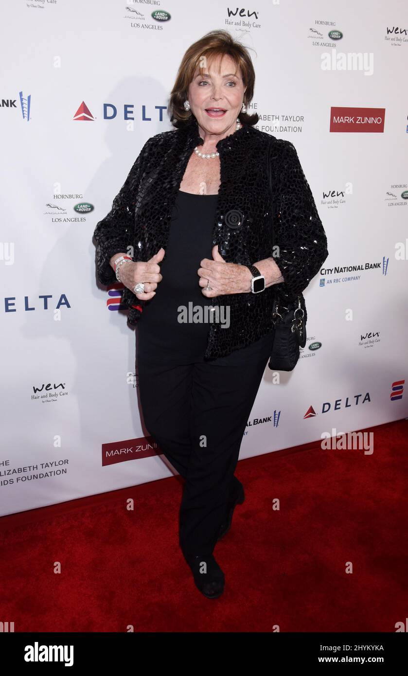 Joanna Carson attending the Elizabeth Taylor AIDS Foundation Reception