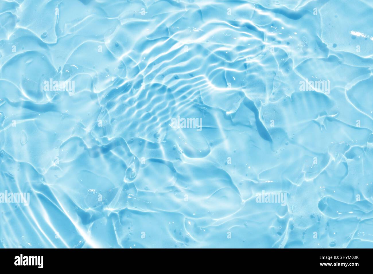 blue water wave abstract, pure natural ripple and bubble texture, gel ...