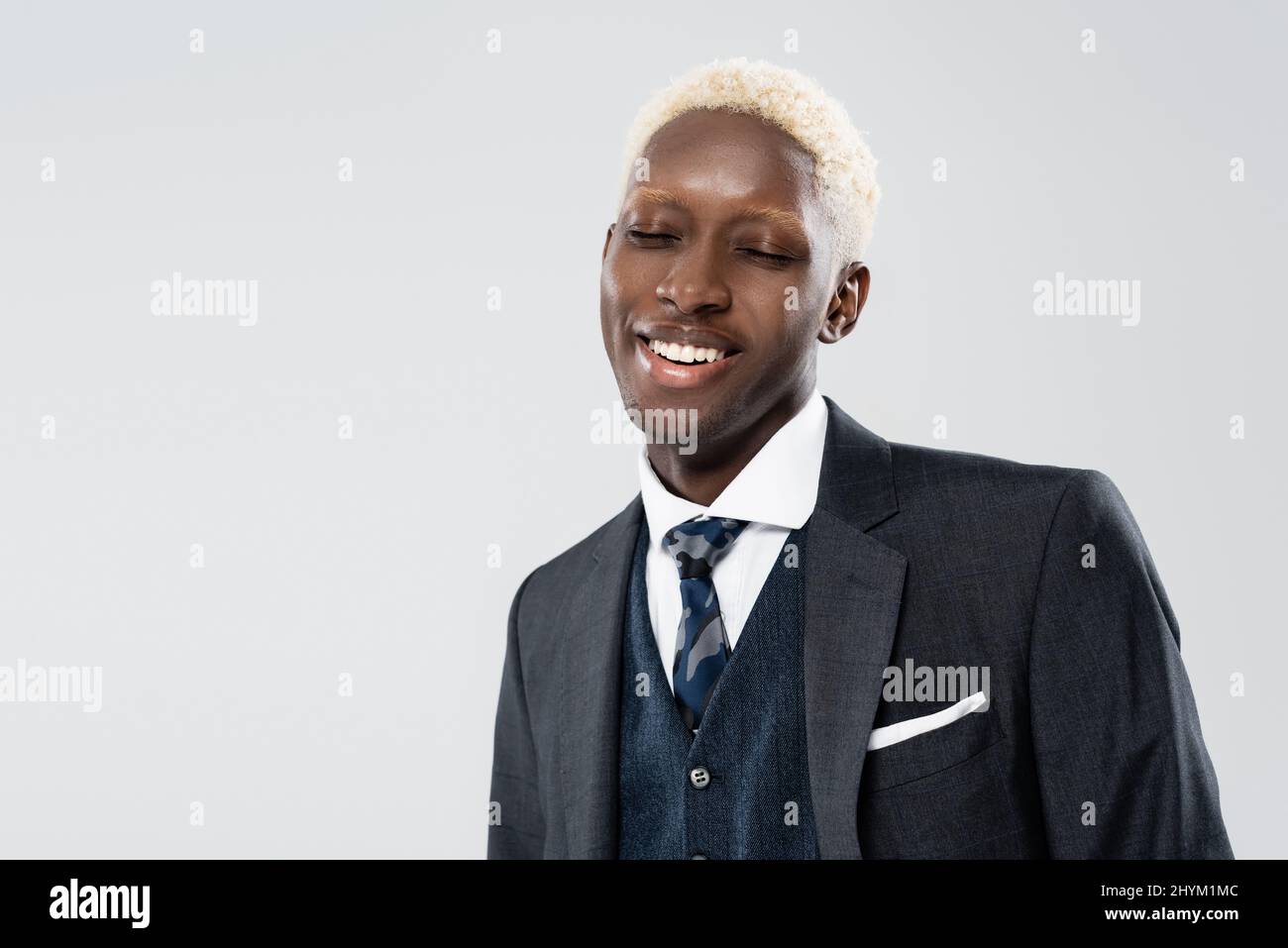 Fashion model blazer young man tie hi-res stock photography and images ...