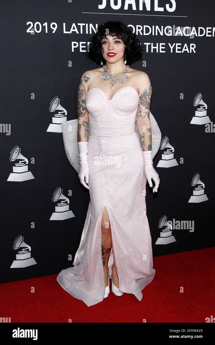 Mon Laferte at the Latin Recording Academy 2019 Person of the Year Gala held at the MGM Grand Conference Center Premier Ballroom Stock Photo