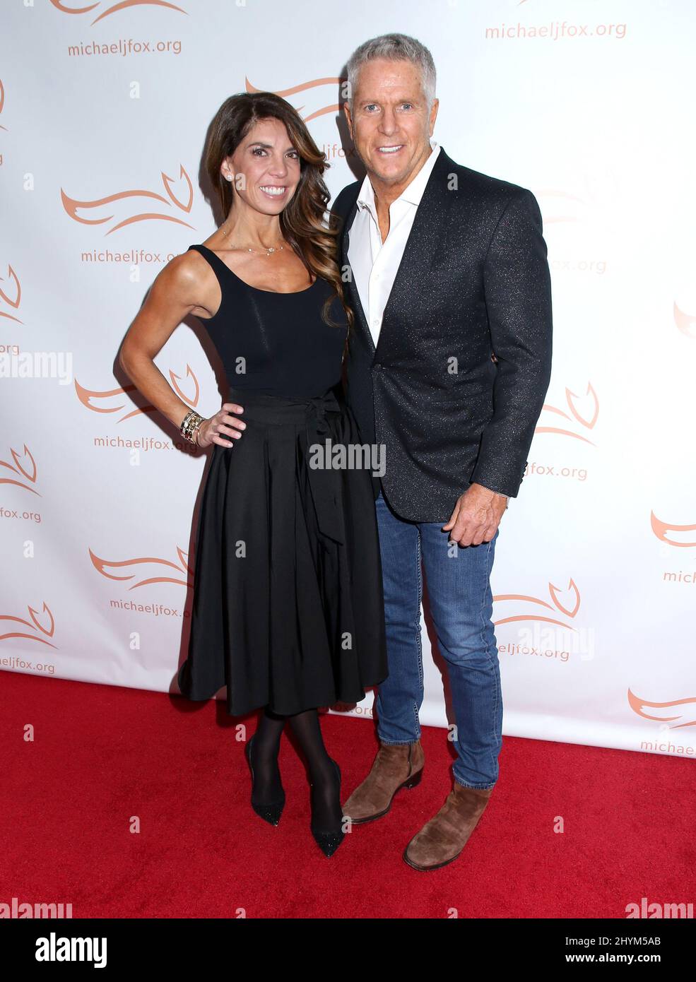 Danielle Lewis & Donny Deutsch attending the Michael J. Fox Foundation Gala 2019 'A Funny Thing Happened on the Way to Cure Parkinson's' held at Hilton New York on November 16, 2019 in New York City, NY Stock Photo