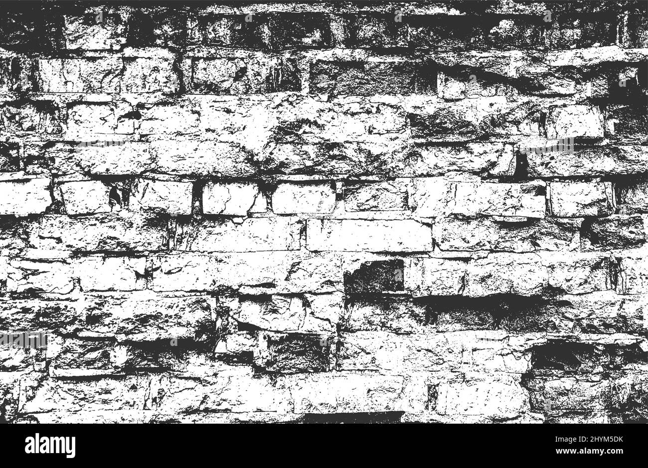 Distressed overlay texture of old brick wall, grunge background ...
