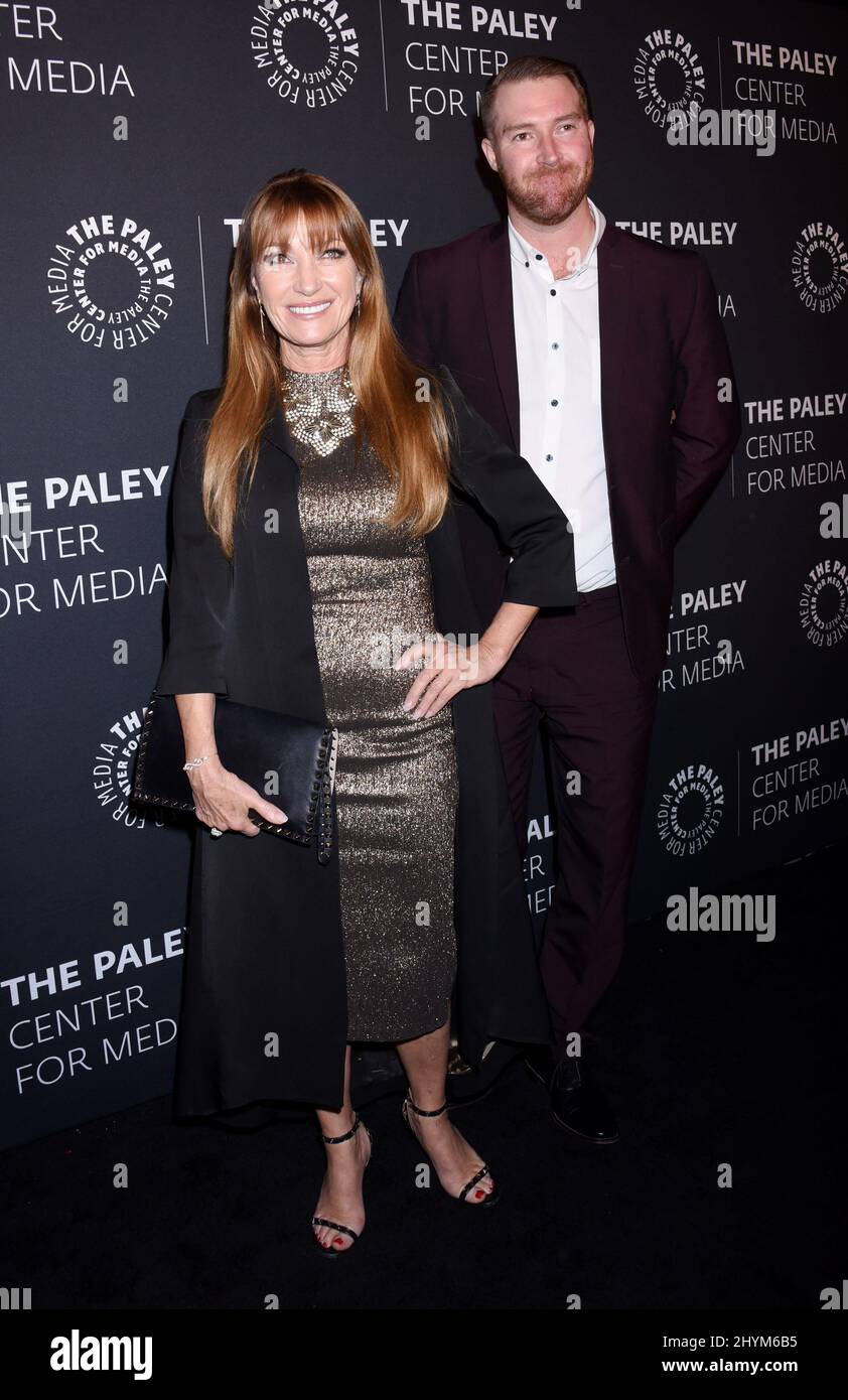 Jane Seymour and Sean Flynn at The Paley Center For Media's 'The Paley Honors: A Special Tribute To Television's Comedy Legends' held at the Beverly Wilshire Hotel on November 21, 2019 in Beverly Hills, CA. Stock Photo