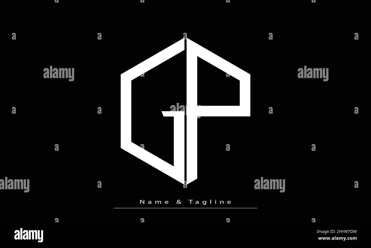 Letter gp logo Black and White Stock Photos & Images - Alamy