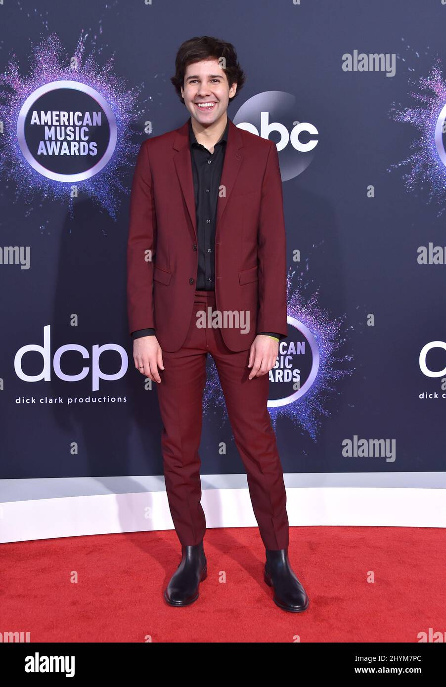David Dobrik attending the 2019 American Music Awards held at the Microsoft Theatre in Los Angeles, California Stock Photo