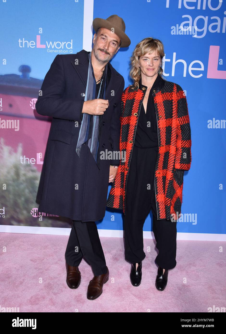 Carlos Leal and Jo Kelly at Showtime's 'The L Word: Generation Q' Premiere held at the Regal Cinemas L.A. LIVE on December 2, 2019 in Los Angeles, CA. Stock Photo