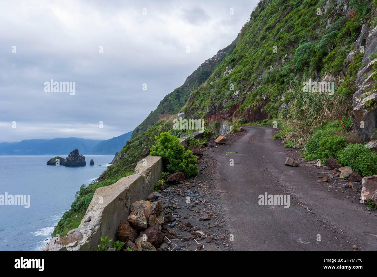 Madeira portugal old coastal road hires stock photography and images