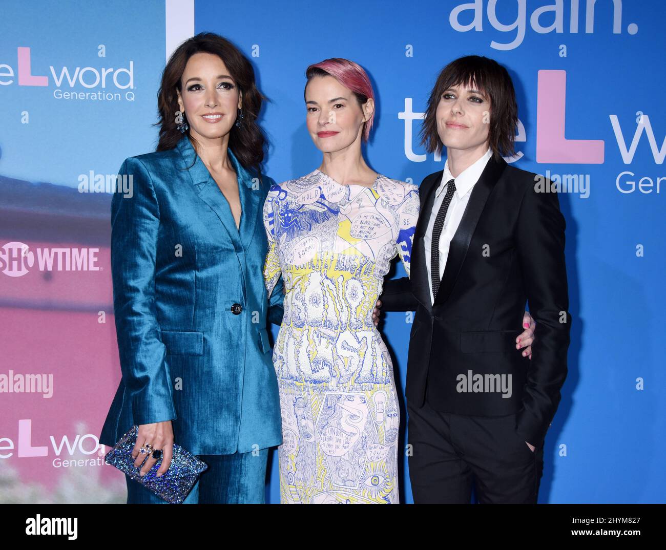 Jennifer Beals, Leisha Hailey and Katherine Moennig at Showtime's "The