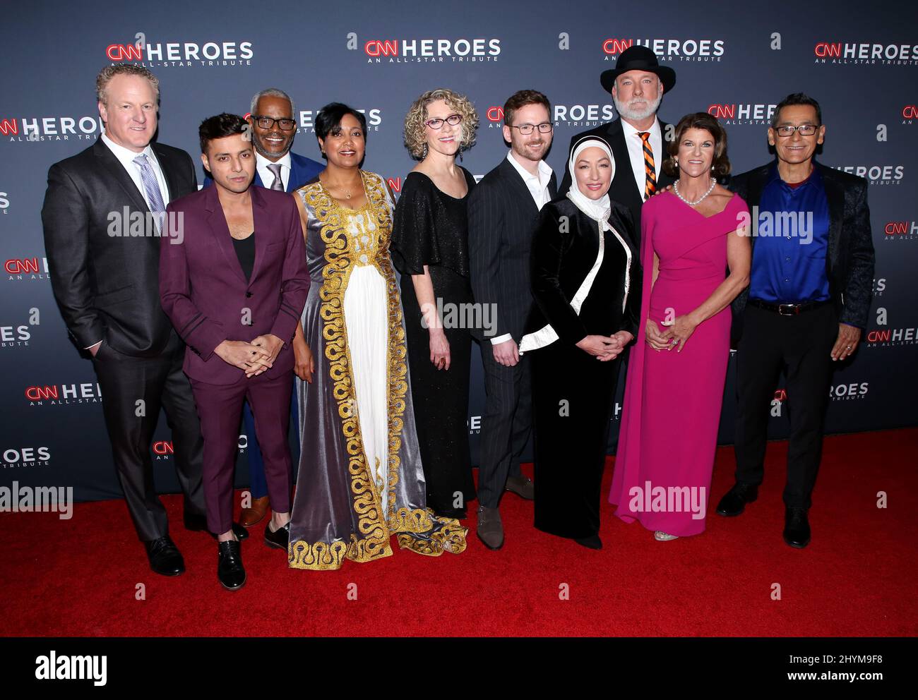 CNN Heroes attending the 13th Annual CNN Heroes: An All-Star Tribute held at the Museum of Natural History on December 8, 2019 in New York. Stock Photo