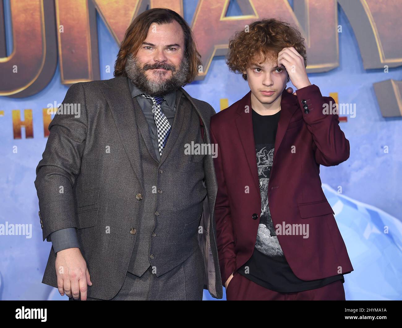 Jack Black and son Samuel Jason Black at the World Premiere of Dreamworks  Animation and Twentieth