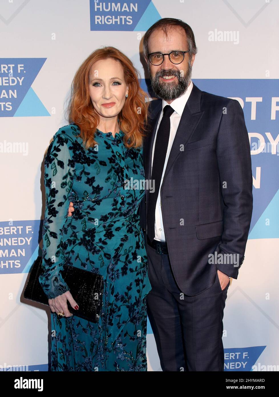 J.K. Rowling & husband Neil Murray attending the RFK Ripple of Hope Awards in New York City, USA on Thursday December 13, 2019. Stock Photo