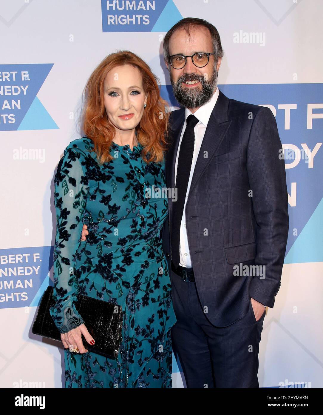 J.K. Rowling & husband Neil Murray attending the RFK Ripple of Hope Awards in New York City, USA on Thursday December 13, 2019. Stock Photo