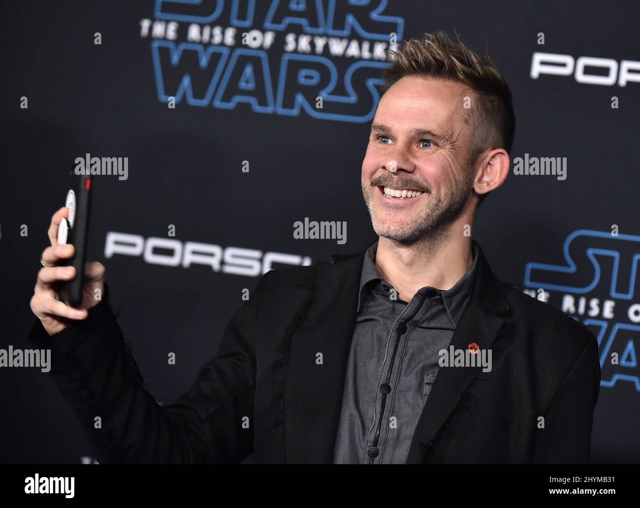 Dominic Monaghan attending the World Premiere of Star Wars: The Rise of Skywalker in Los Angeles Stock Photo
