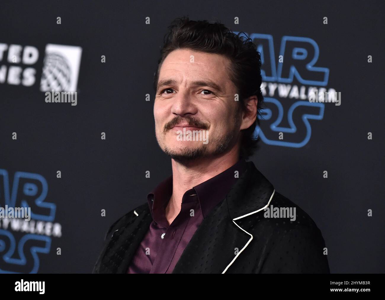 Pedro Pascal attending the World Premiere of Star Wars: The Rise of Skywalker in Los Angeles Stock Photo