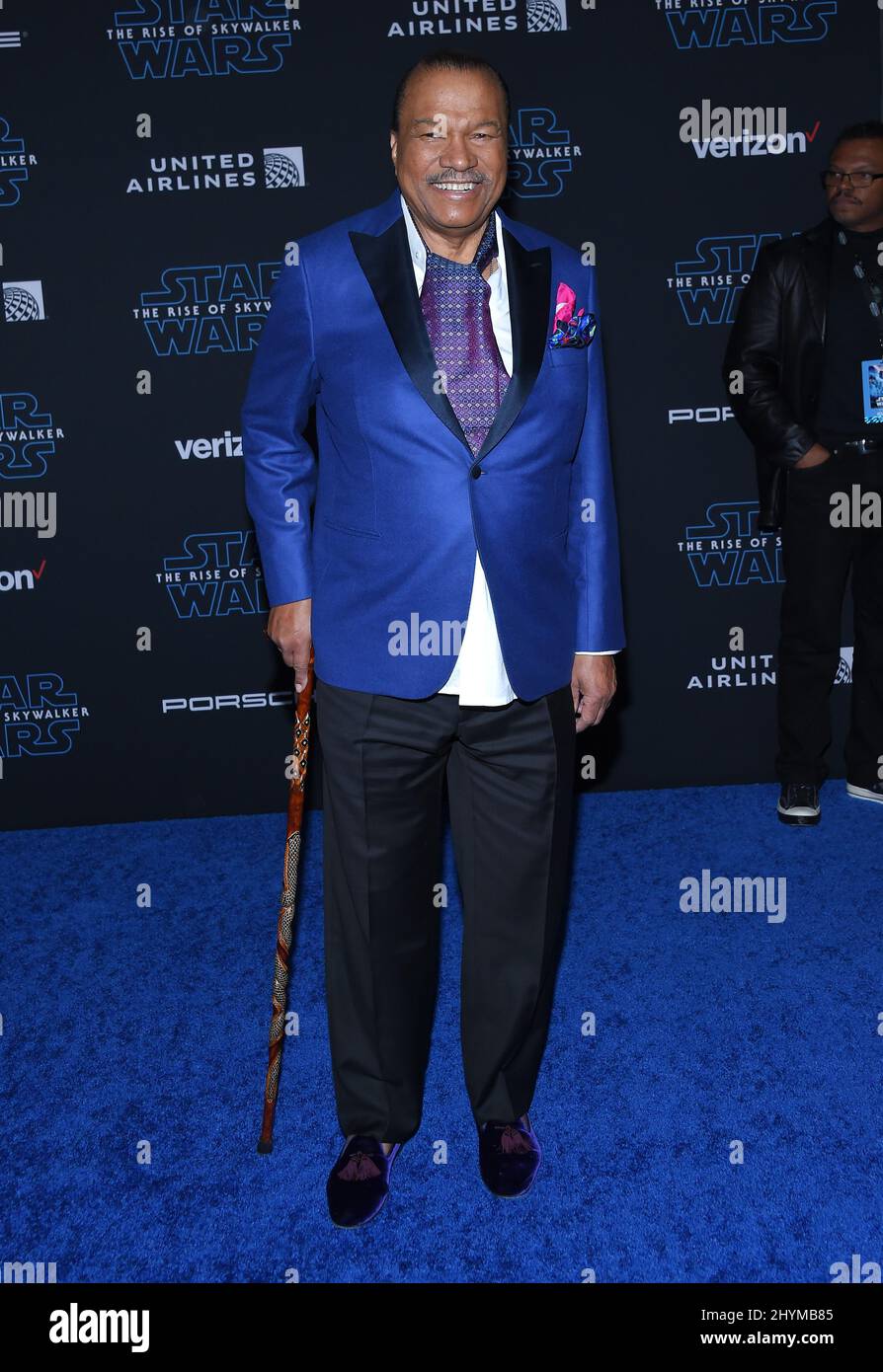 Billy Dee Williams attending the World Premiere of Star Wars: The Rise of Skywalker in Los Angeles Stock Photo