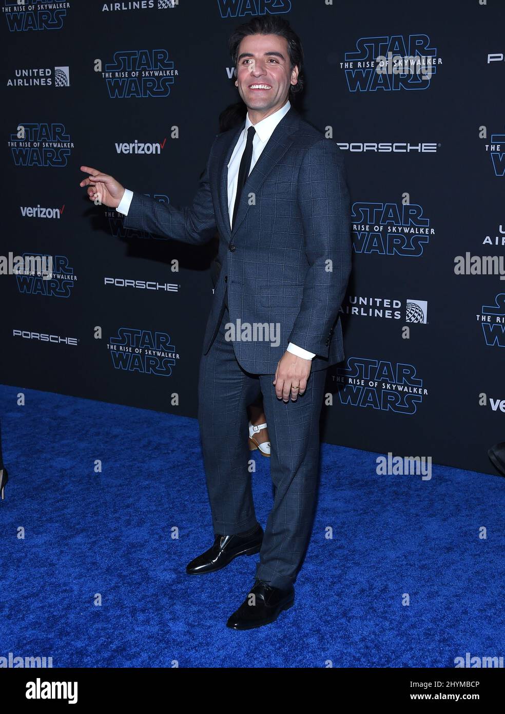 Oscar Isaac attending the World Premiere of Star Wars: The Rise of Skywalker in Los Angeles Stock Photo