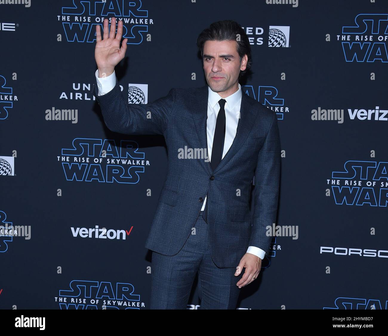 Oscar Isaac attending the World Premiere of Star Wars: The Rise of Skywalker in Los Angeles Stock Photo
