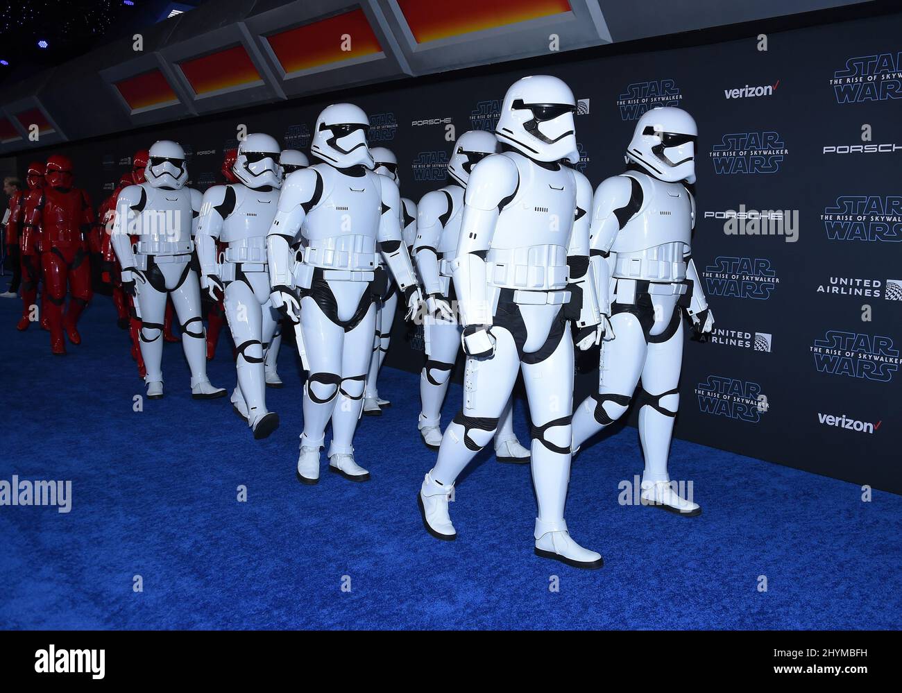 Atmosphere attending the World Premiere of Star Wars: The Rise of Skywalker in Los Angeles Stock Photo
