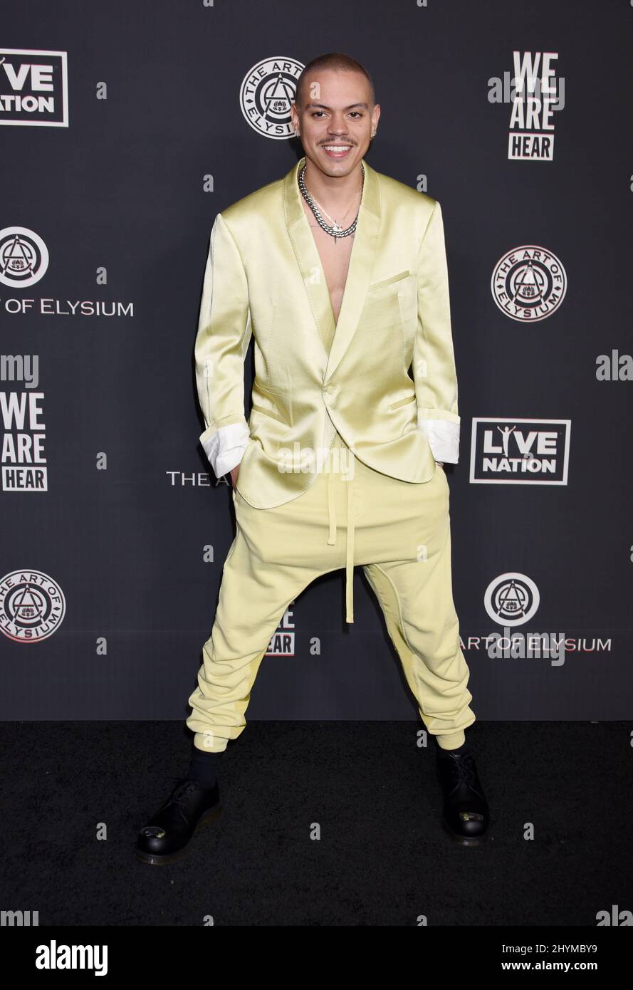 Evan Ross at The Art of Elysium 13th Annual Black Tie Artistic Experience 'HEAVEN' held at The Palladium Stock Photo