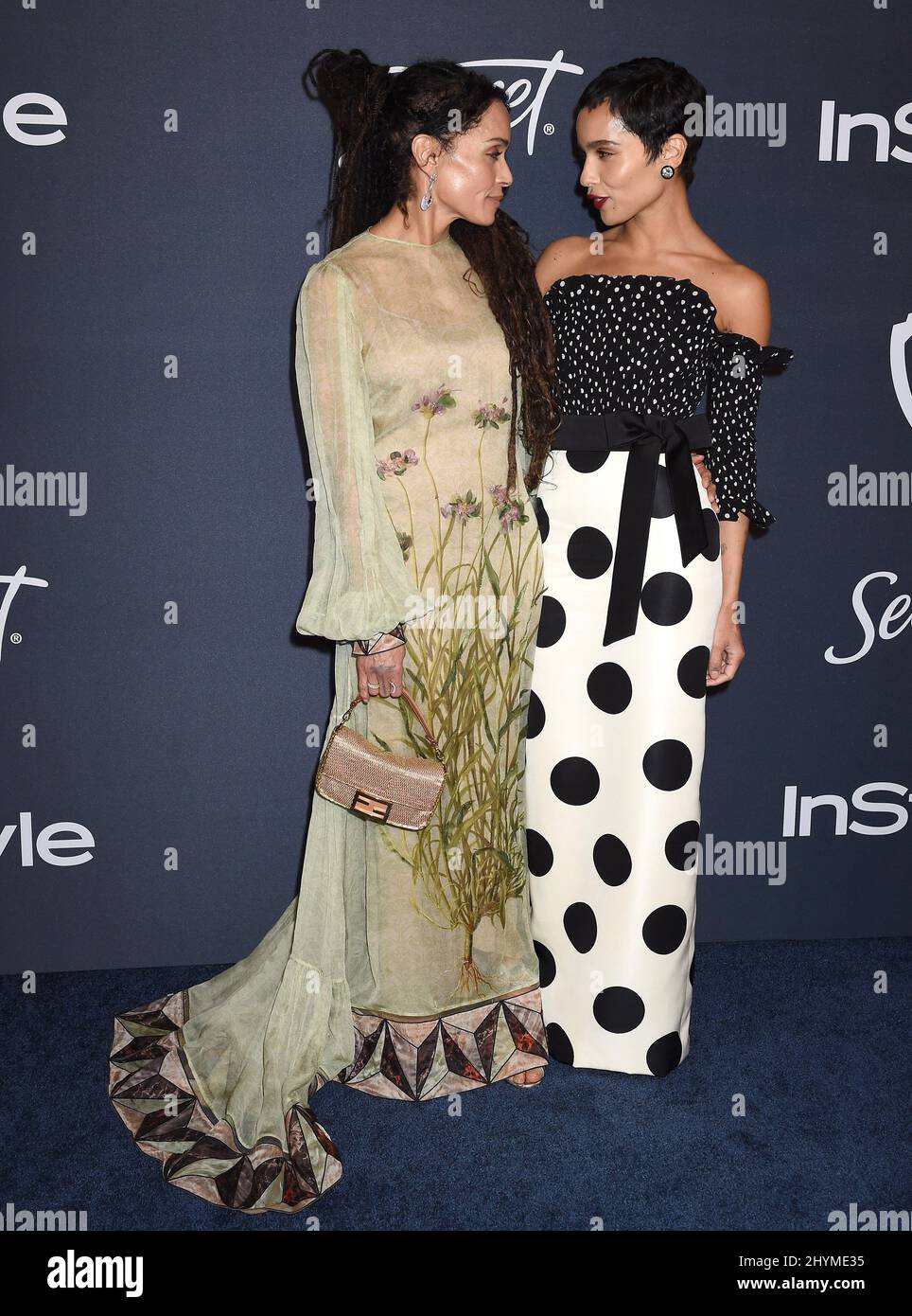 Lisa Bonet and Zoe Kravitz at the Instyle and Warner Bros Golden Globes ...