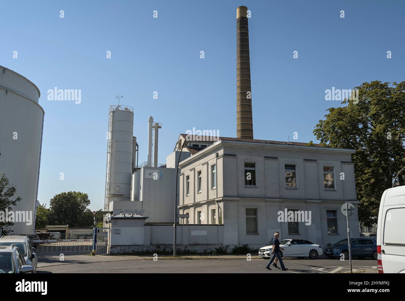 FHW, Neukoelln district heating plant, Weigandufer, Neukoelln, Berlin, Germany Stock Photo