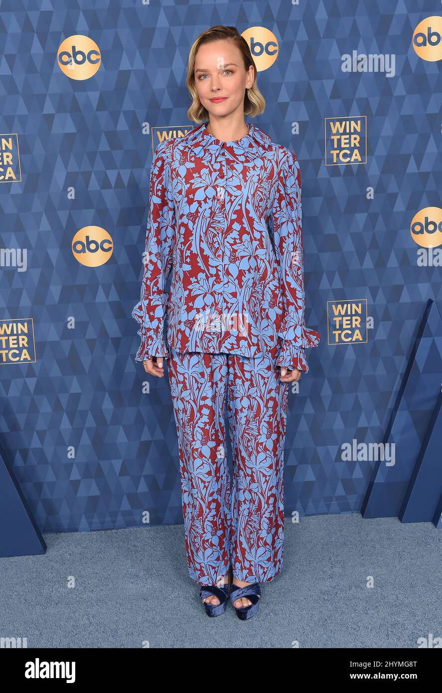 Allison Miller at the ABC Winter TCA 2020 Arrivals Carpet held at the Langham Huntington Hotel Stock Photo