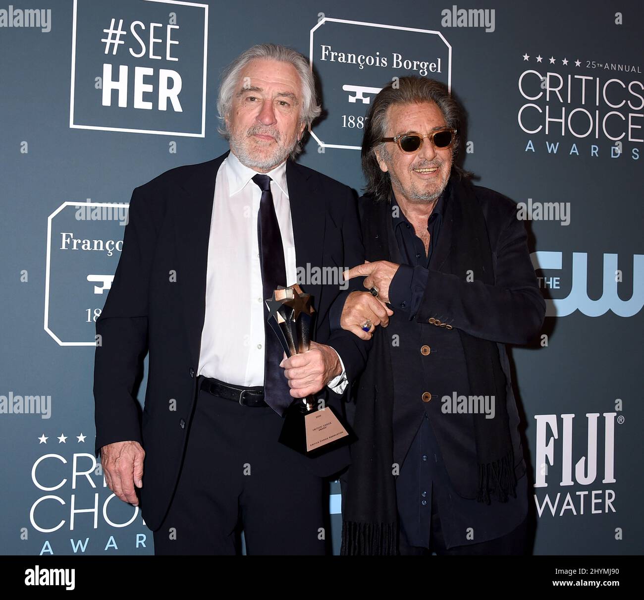 Robert De Niro and Al Pacino at the 25th Annual Critics' Choice Awards