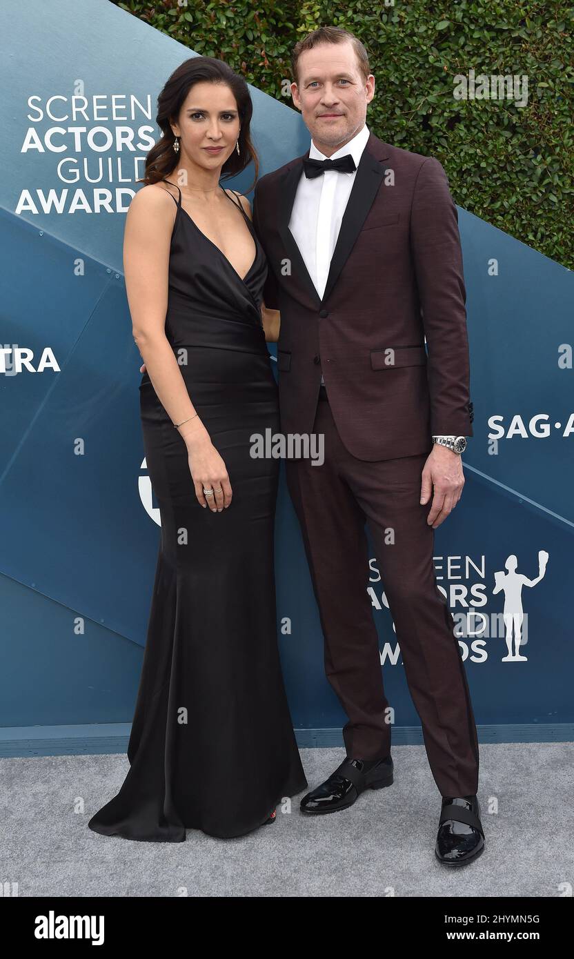 Shireen Jiwan and James Tupper at the 26th Annual Screen Actors Guild Awards held at the Shrine Auditorium on January 19, 2020 in Shrine Auditorium, CA. Stock Photo