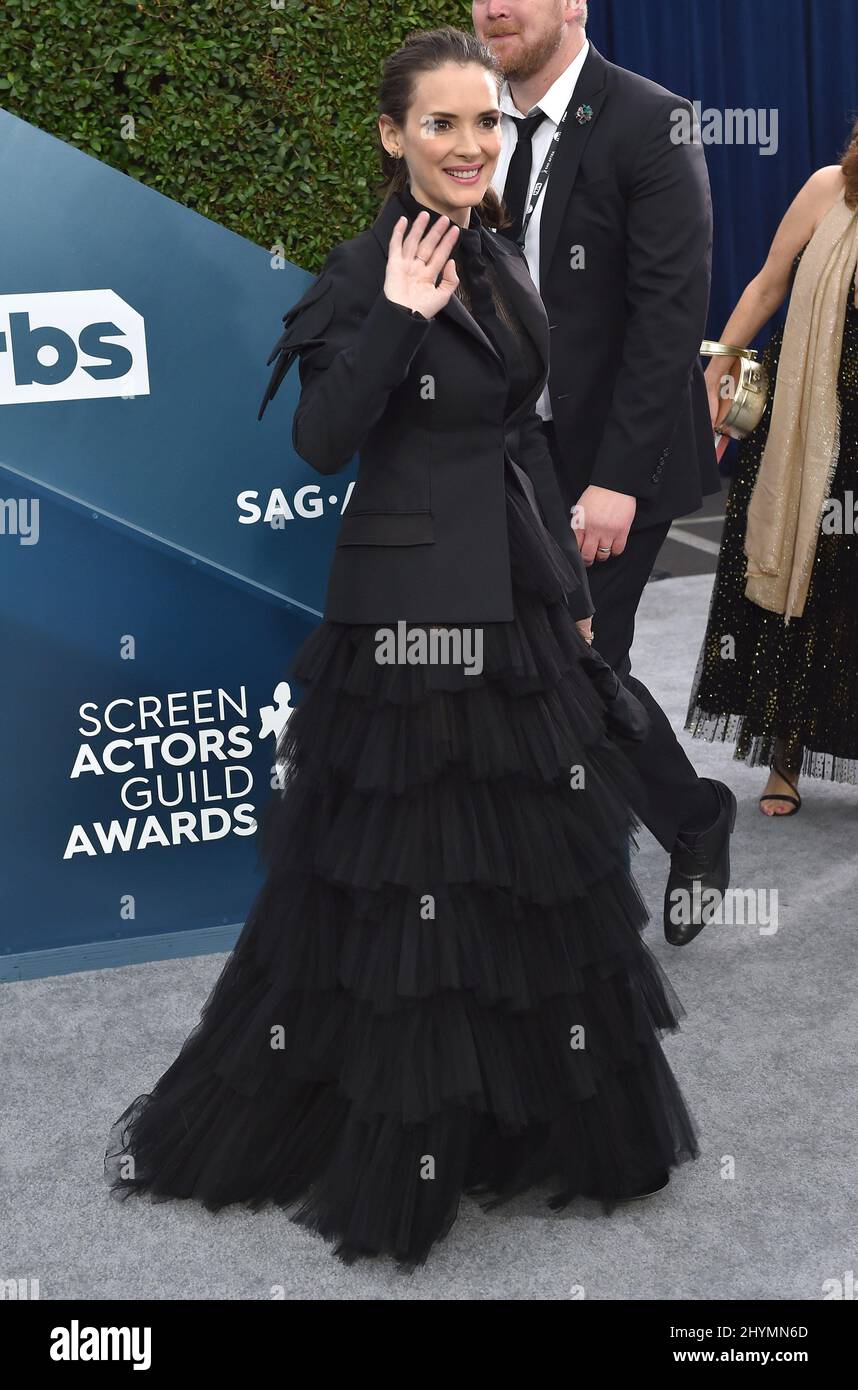 Winona Ryder at the 26th Annual Screen Actors Guild Awards held at the ...