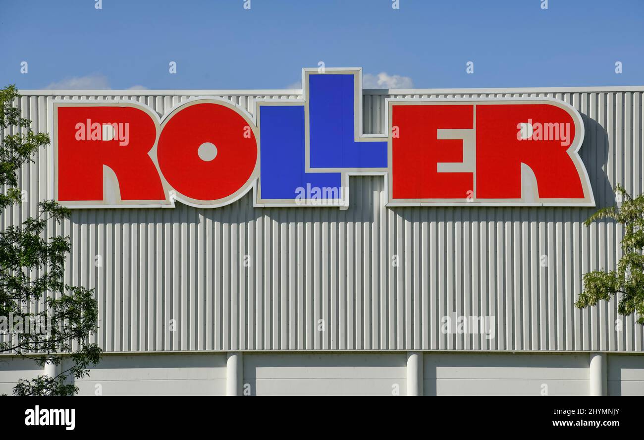 Roller furniture shop, Eisenhuettenstadt, Brandenburg, Germany Stock