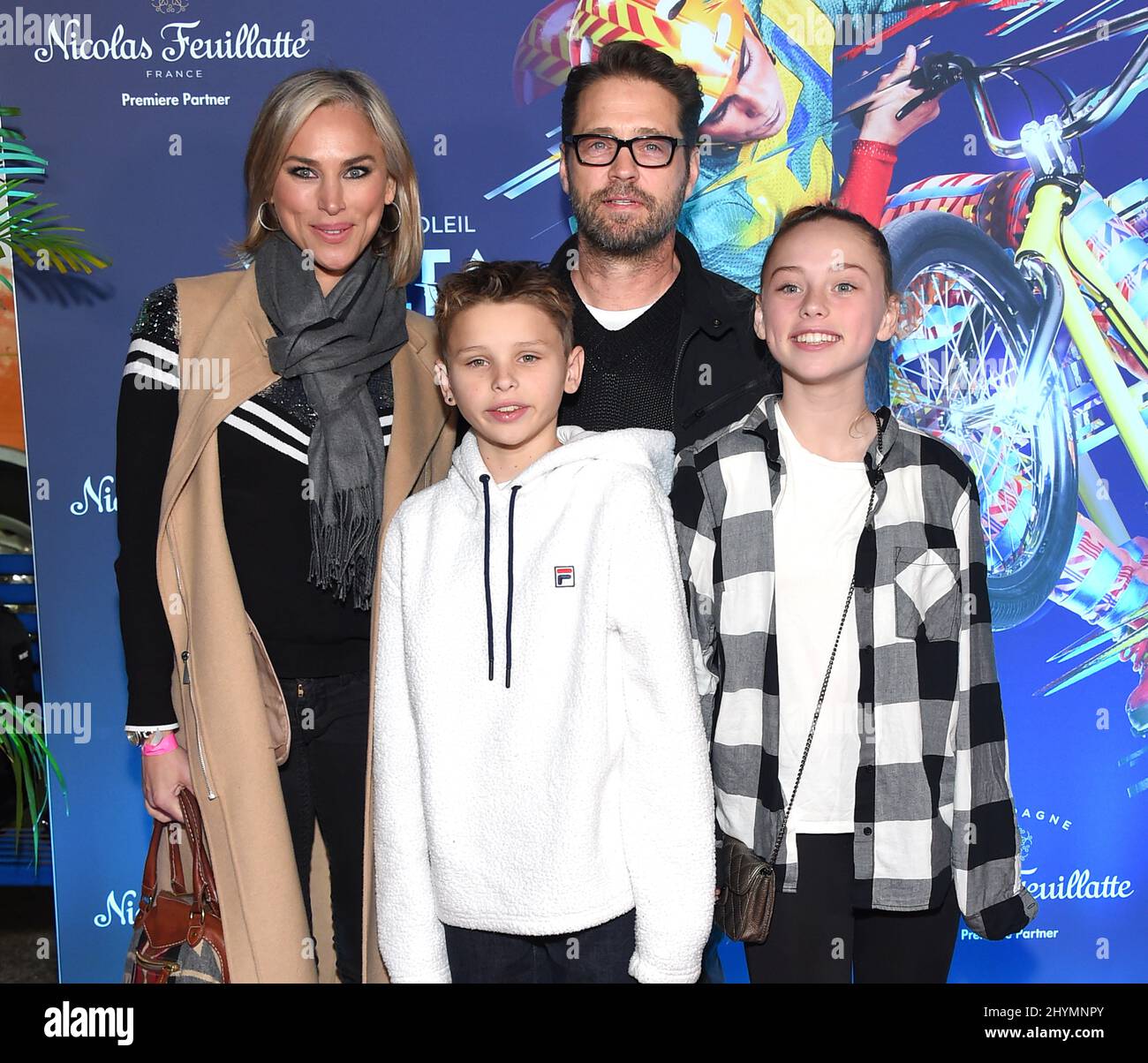 Jason Priestley, Naomi Lowde-Priestley, Ava Veronica Priestley and ...
