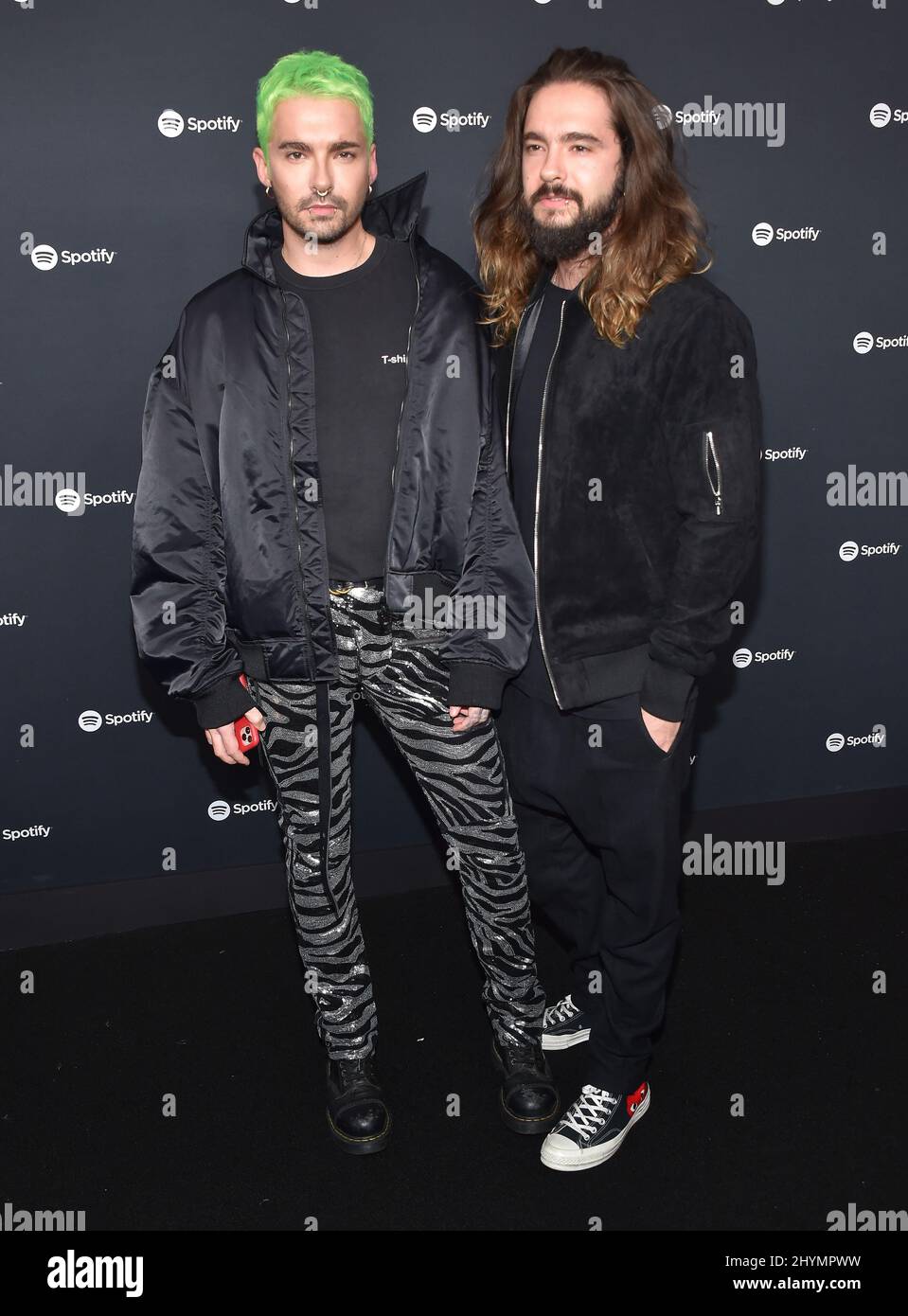 Bill Kaulitz and Tom Kaulitz arriving to the Spotify Best New Artist