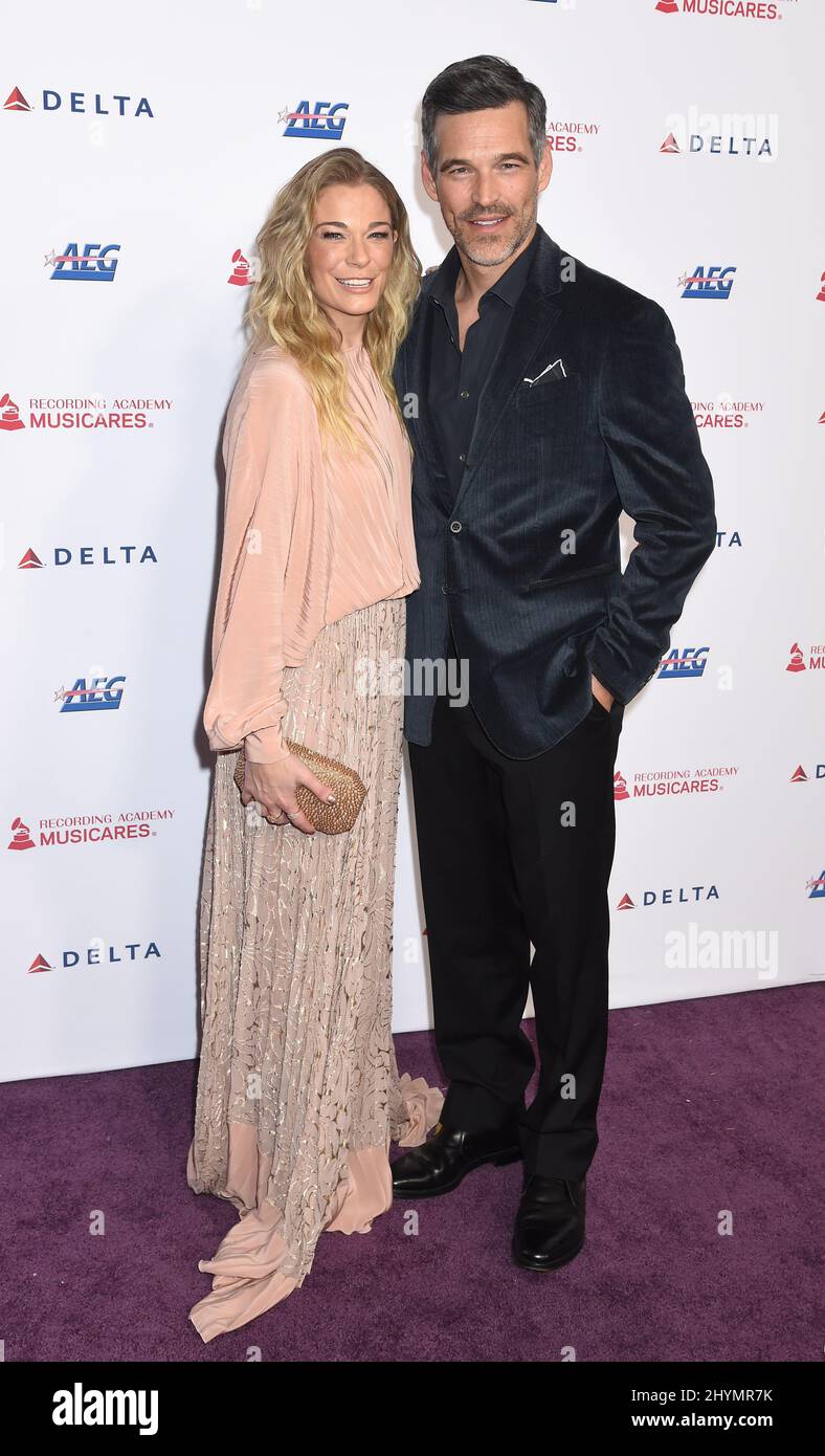 LeAnn Rimes and Eddie Cibrian attending the MusiCares Person Of The