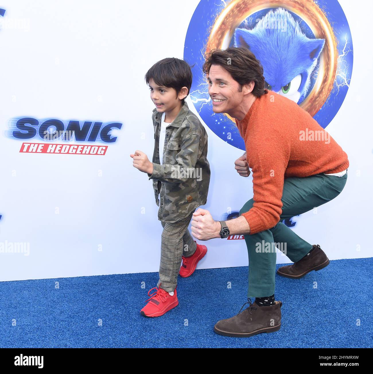 James Marsden and William Luca CostaMarsden at the "Sonic The Hedgehog
