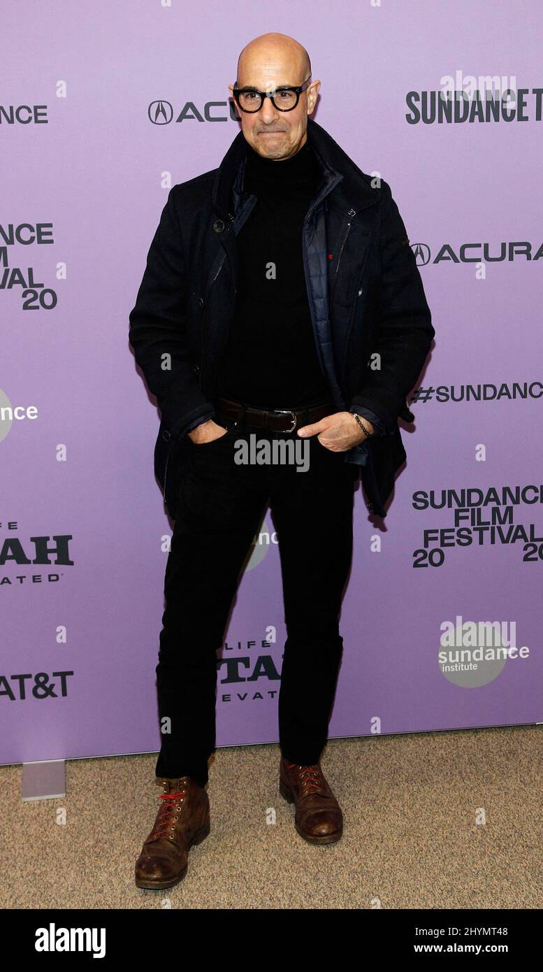 Stanley Tucci at the premiere of 'Worth' during the 2020 Sundance Film Festival held at the Eccles Theatre on January 24, 2020 in Park City, UT. Stock Photo