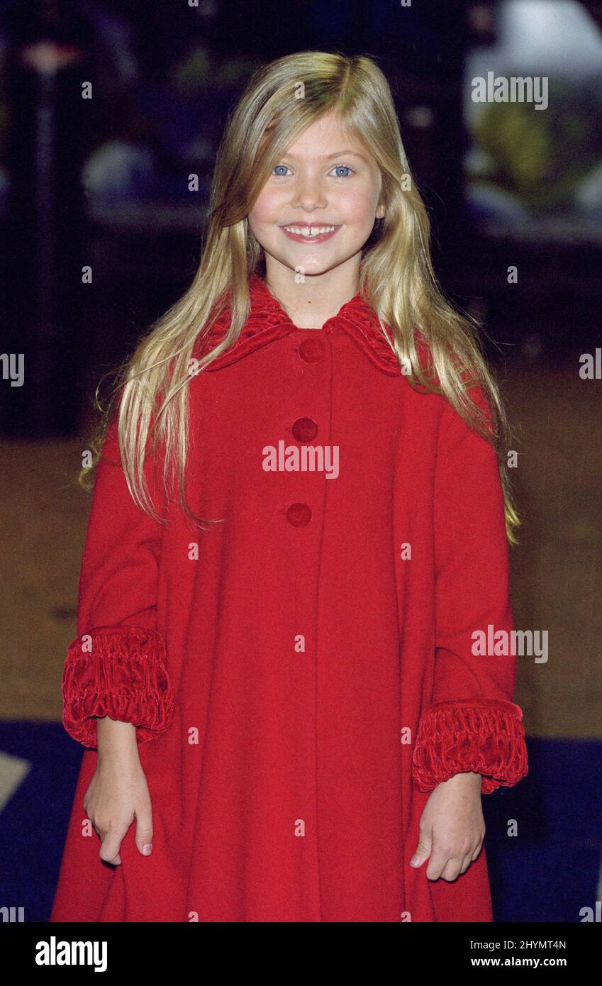 TAYLOR MOMSEN ATTENDS 'THE GRINCH' ROYAL PREMIERE IN LONDON. PICTURE: UK PRESS Stock Photo