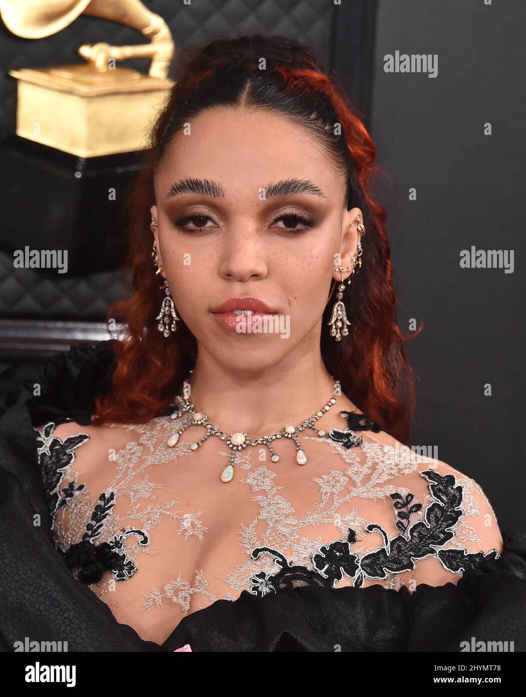FKA twigs attending the 2020 GRAMMY Awards held at Staples Center in ...