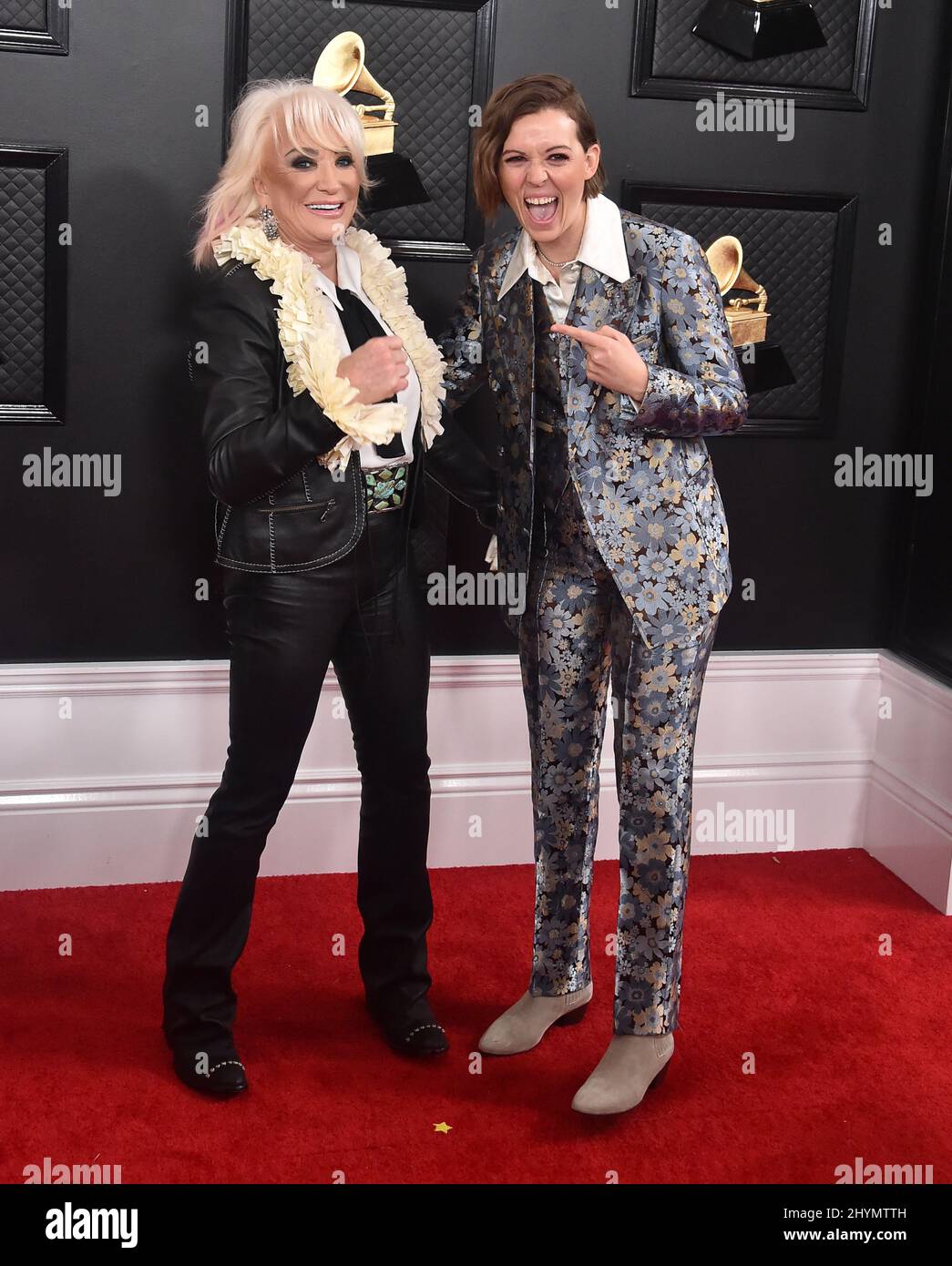 Tanya Tucker and Brandi Carlile attending the 2020 GRAMMY Awards held