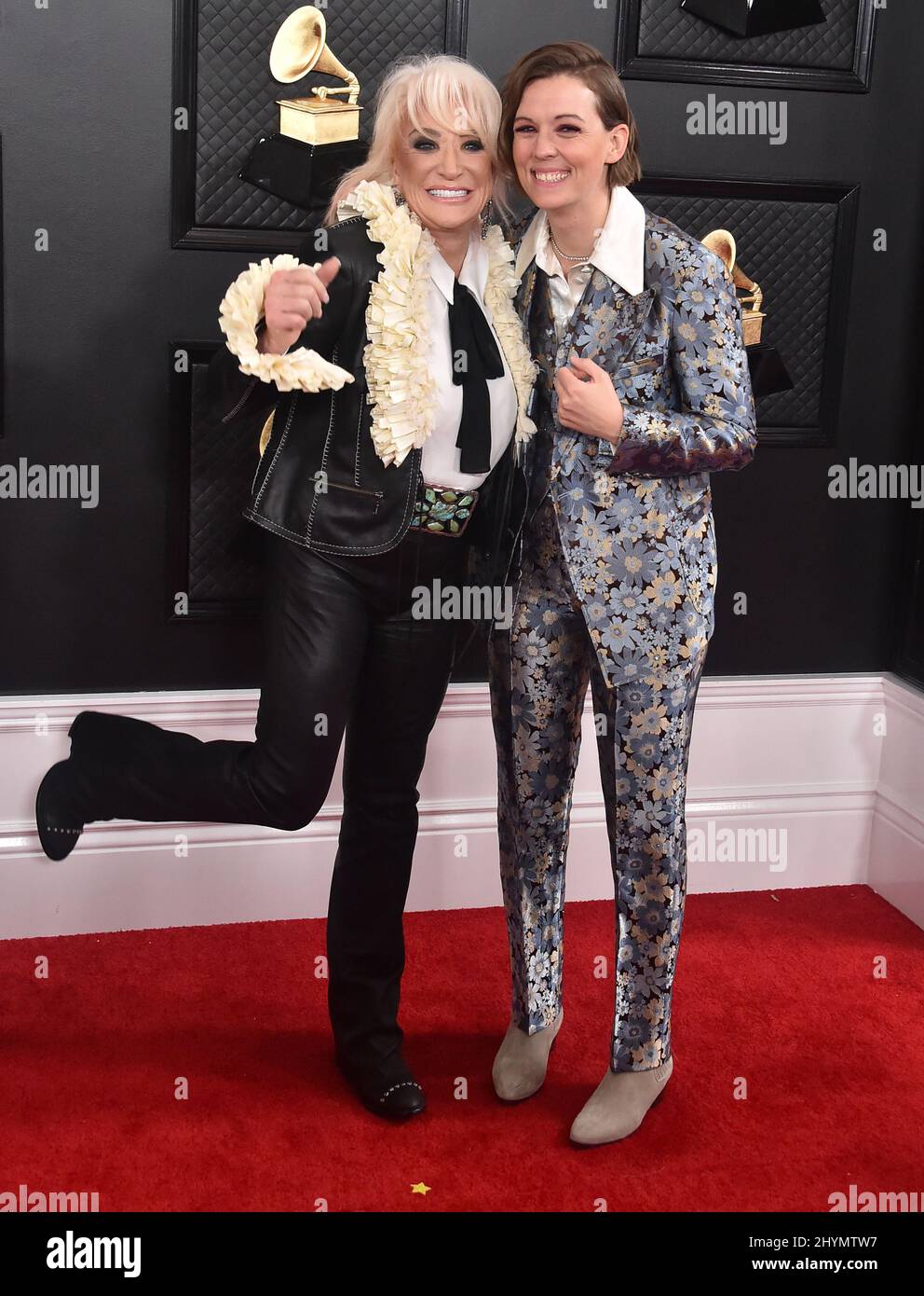 Tanya Tucker and Brandi Carlile attending the 2020 GRAMMY Awards held(01)