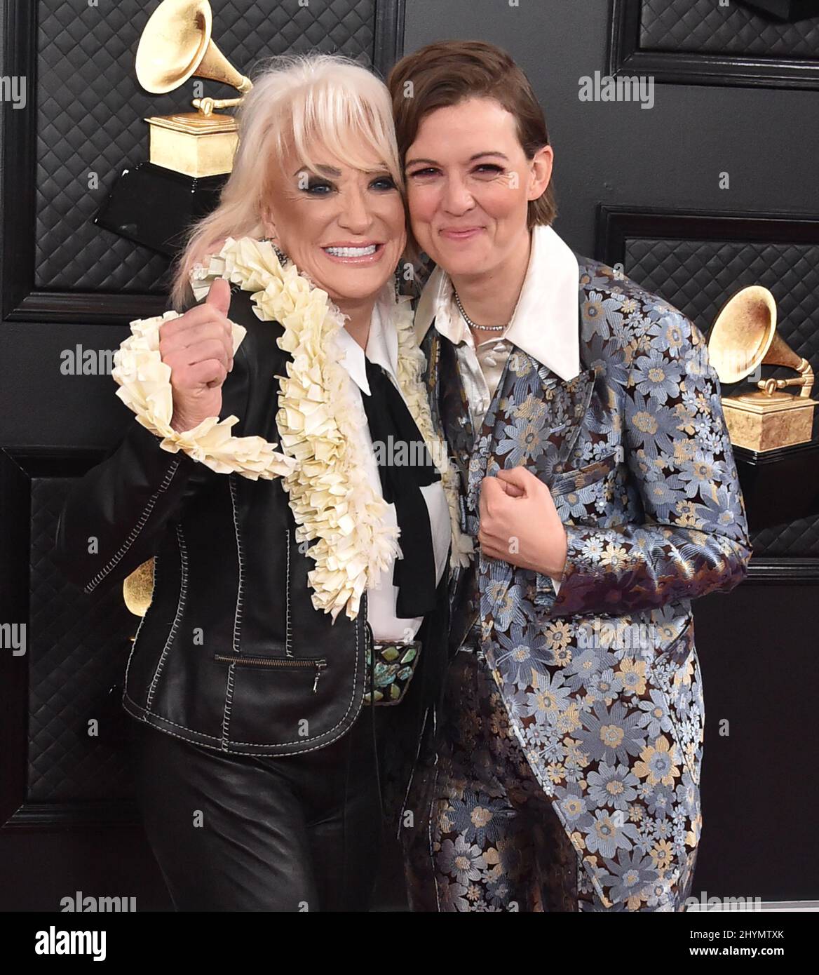 Tanya Tucker and Brandi Carlile attending the 2020 GRAMMY Awards held