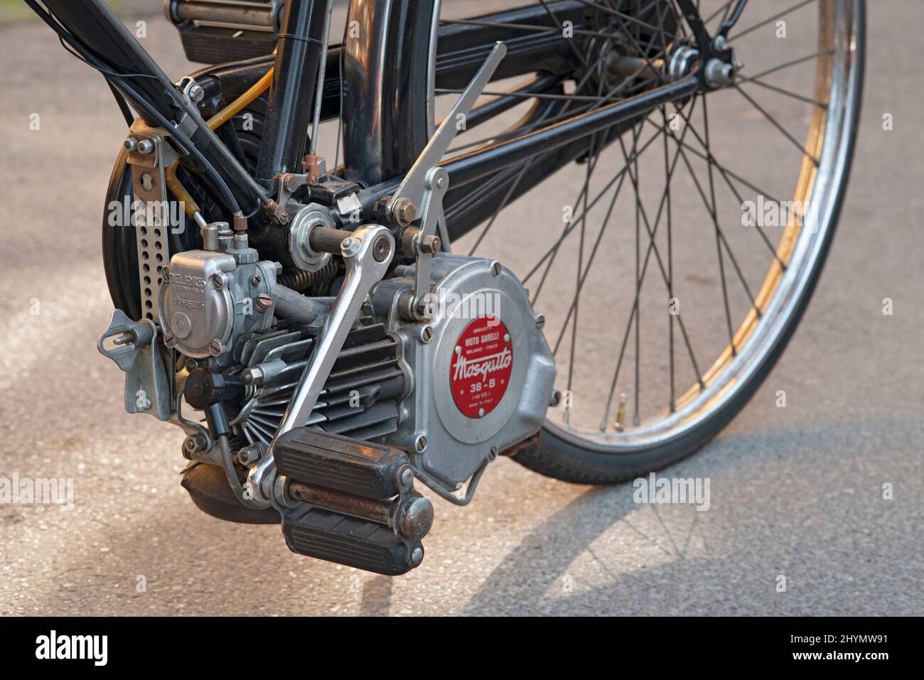 Moto Garelli model Mosquito 38 - B , 49 cc. Stock Photo